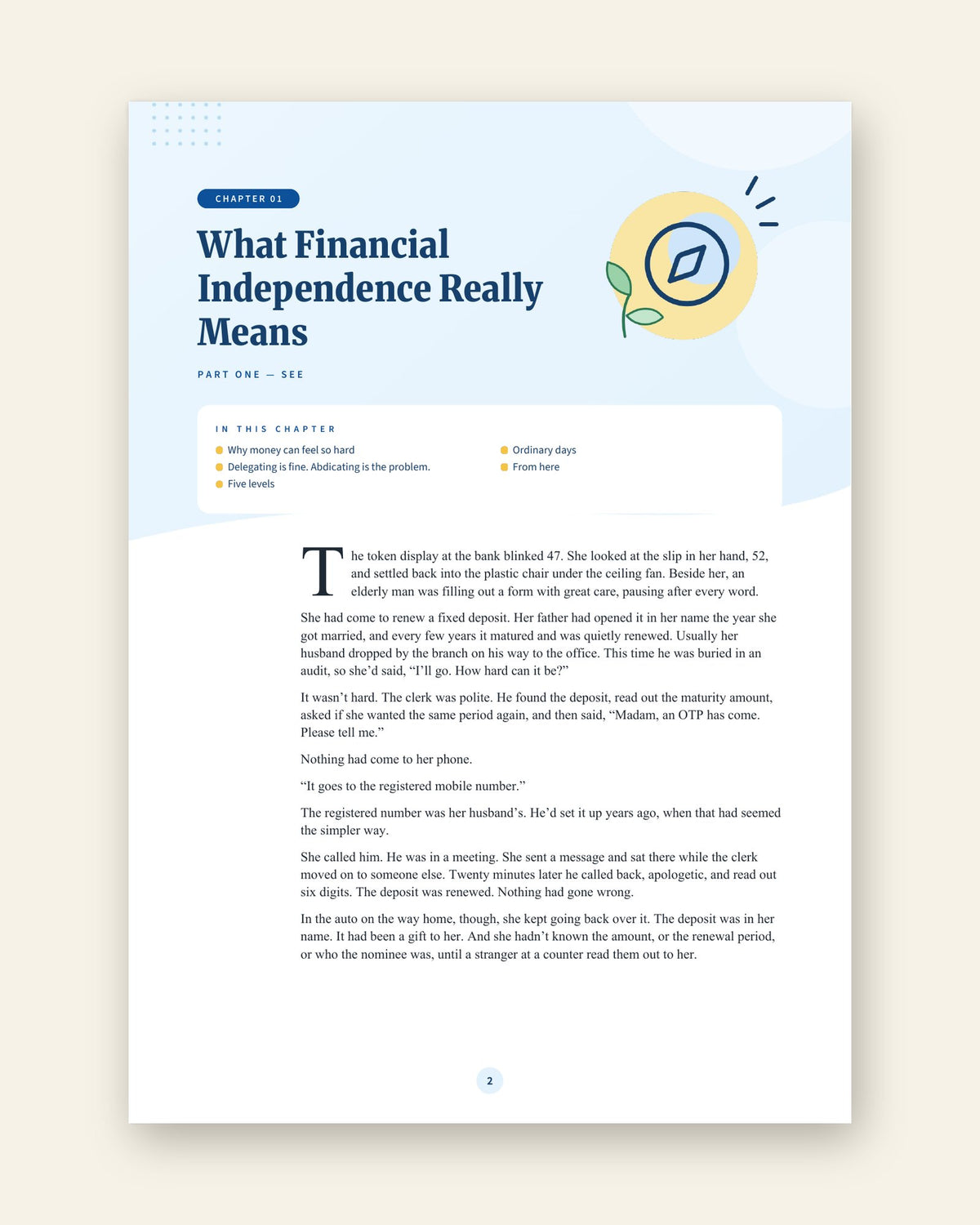 Chapter 1 opening page: What Financial Independence Really Means