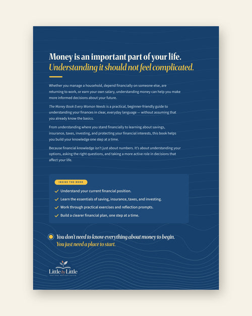 The Money Book Every Woman Needs, back cover